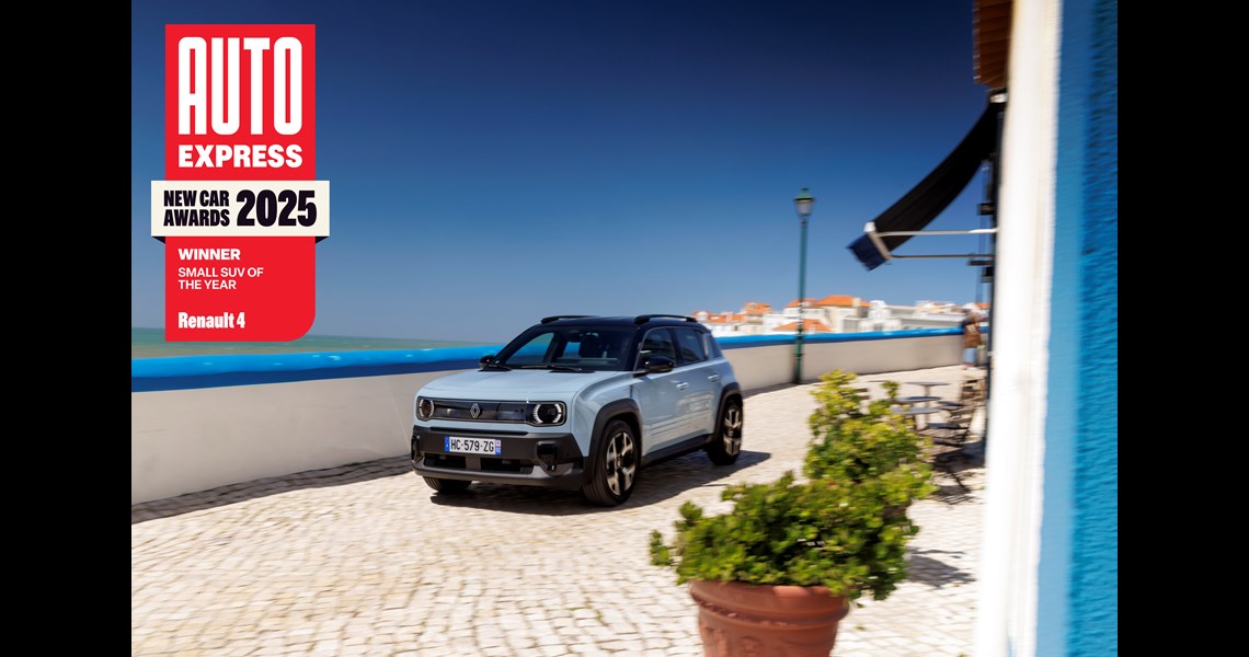 RENAULT 4, RENAULT 5 AND MASTER E-TECH ELECTRIC WIN BIG AT THE AUTO EXPRESS NEW CAR AWARDS 2025