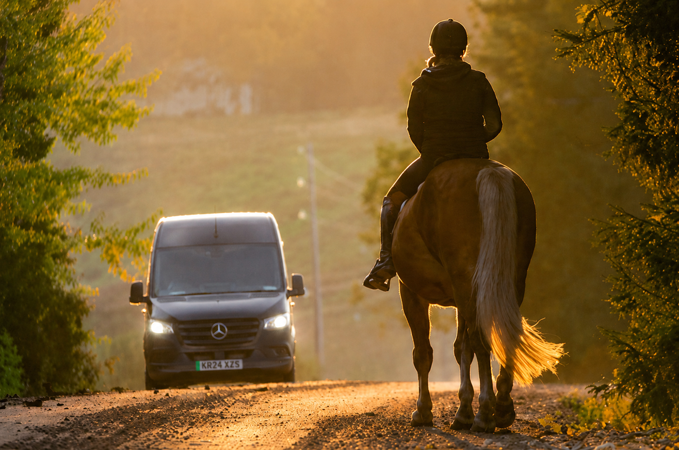 Horses Detect Near-Silent Electric Vehicles, Study Finds