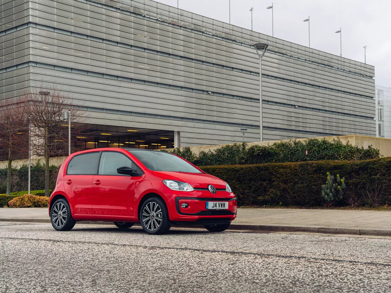 Red Volkswagen Up Exterior