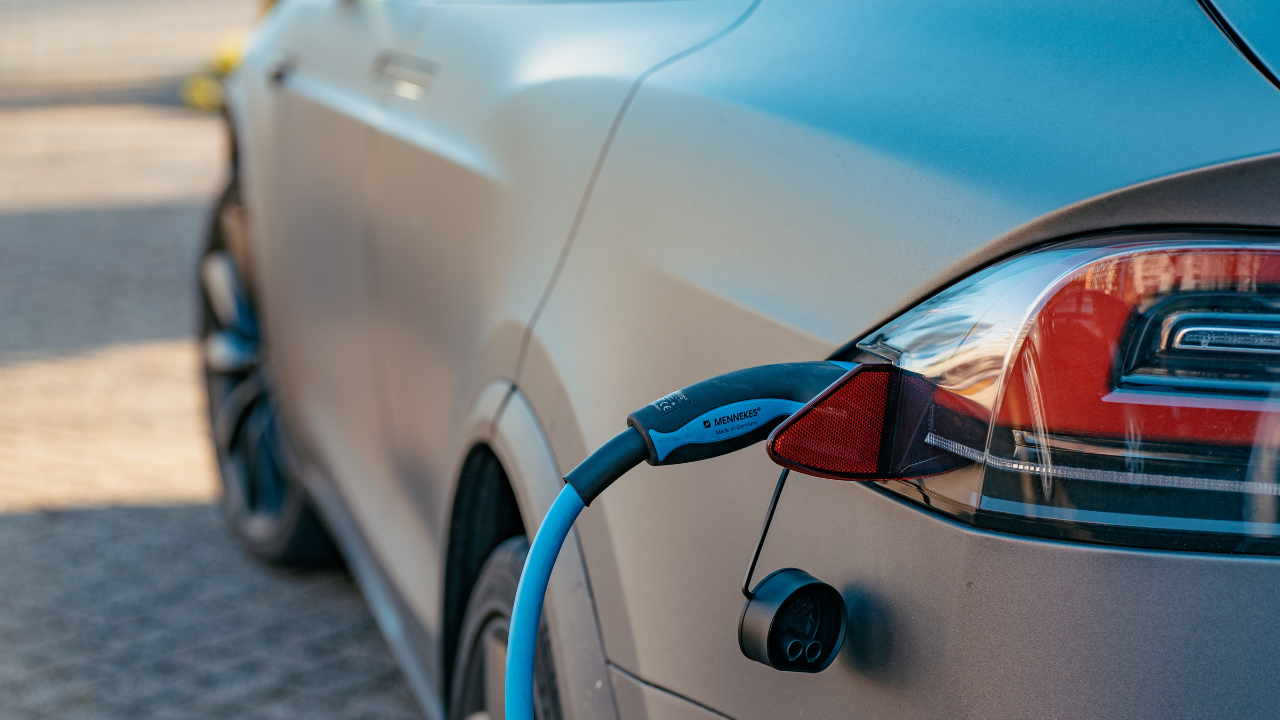 Electric Vehicle On Charge