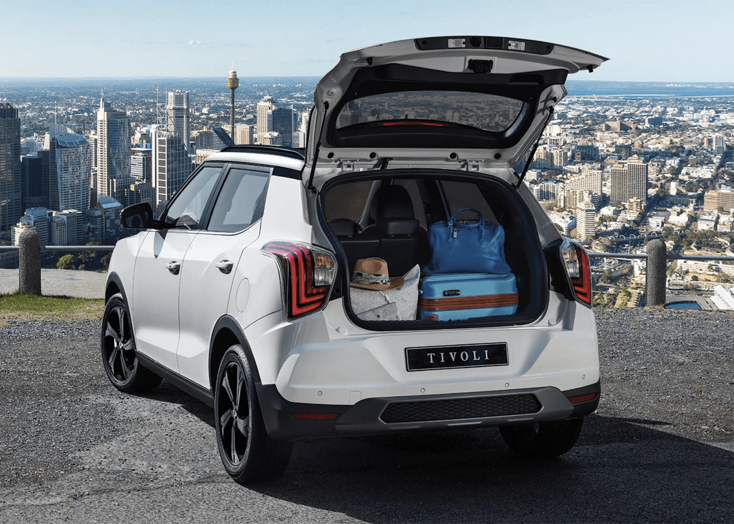 KGM Tivoli boot space with luggage