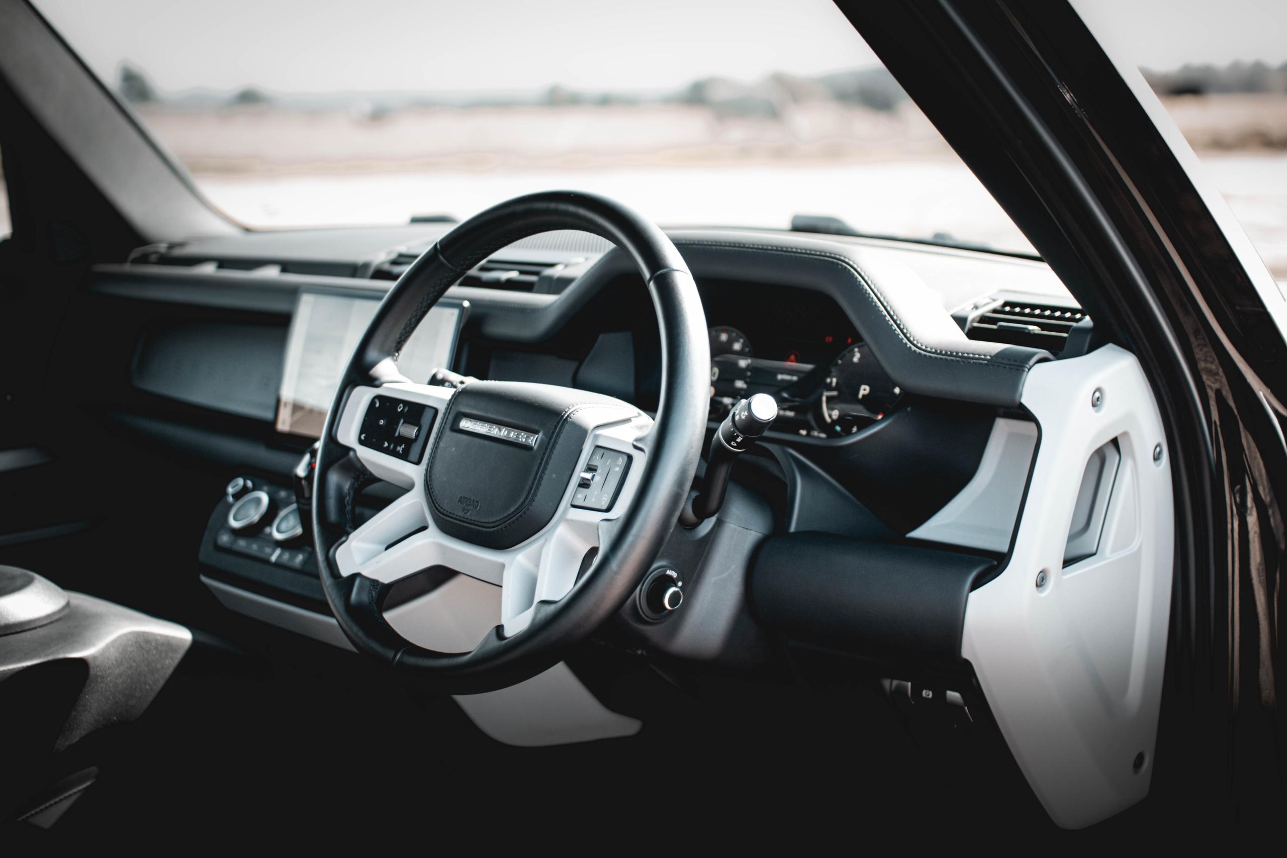 land rover defender 90 driver side interior