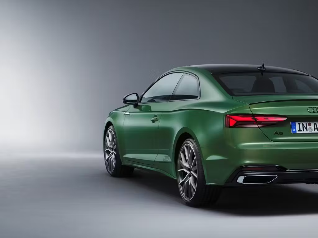 Audi A5 Coupe Rear Side View