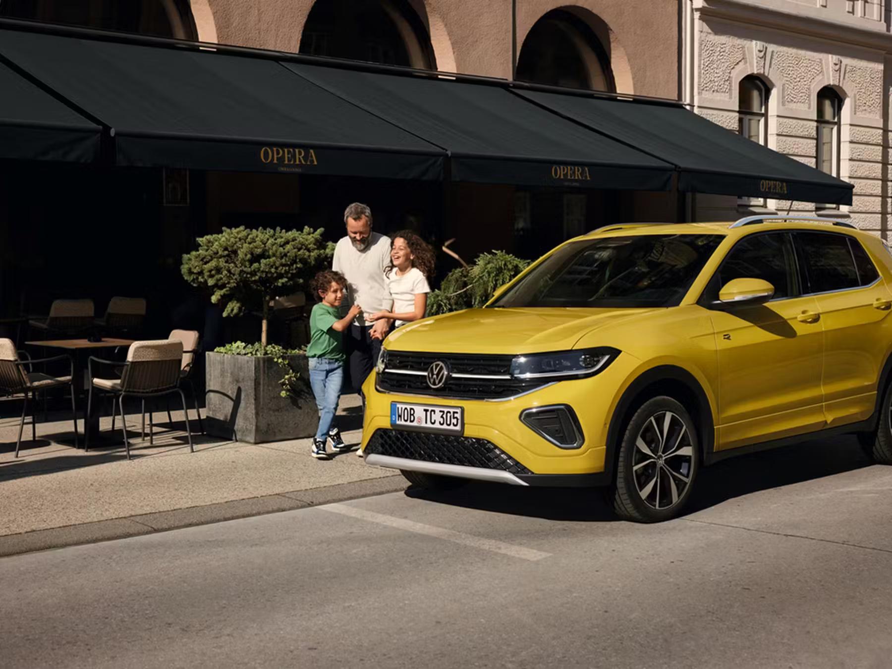 Yellow Volkswagen T-Cross Exterior