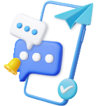 Smartphone with message alerts