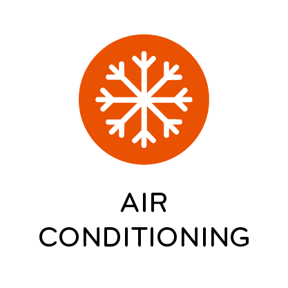 Snow icon with Air Conditioning written below