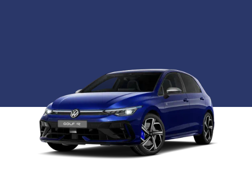 Blue Volkswagen Golf R Trim