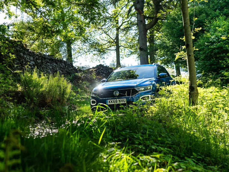 blue VW T-roc