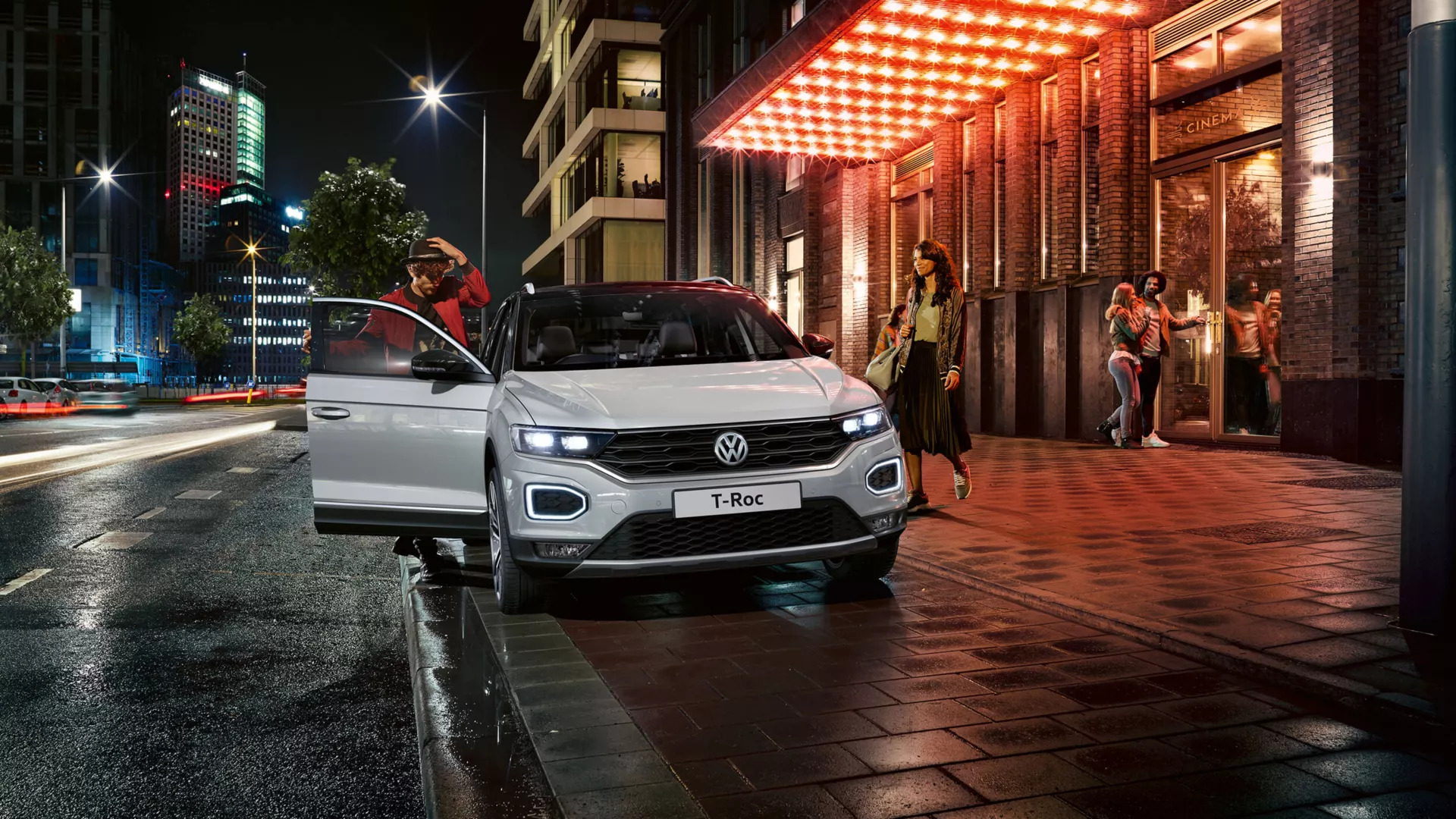 white Volkswagen T-Roc