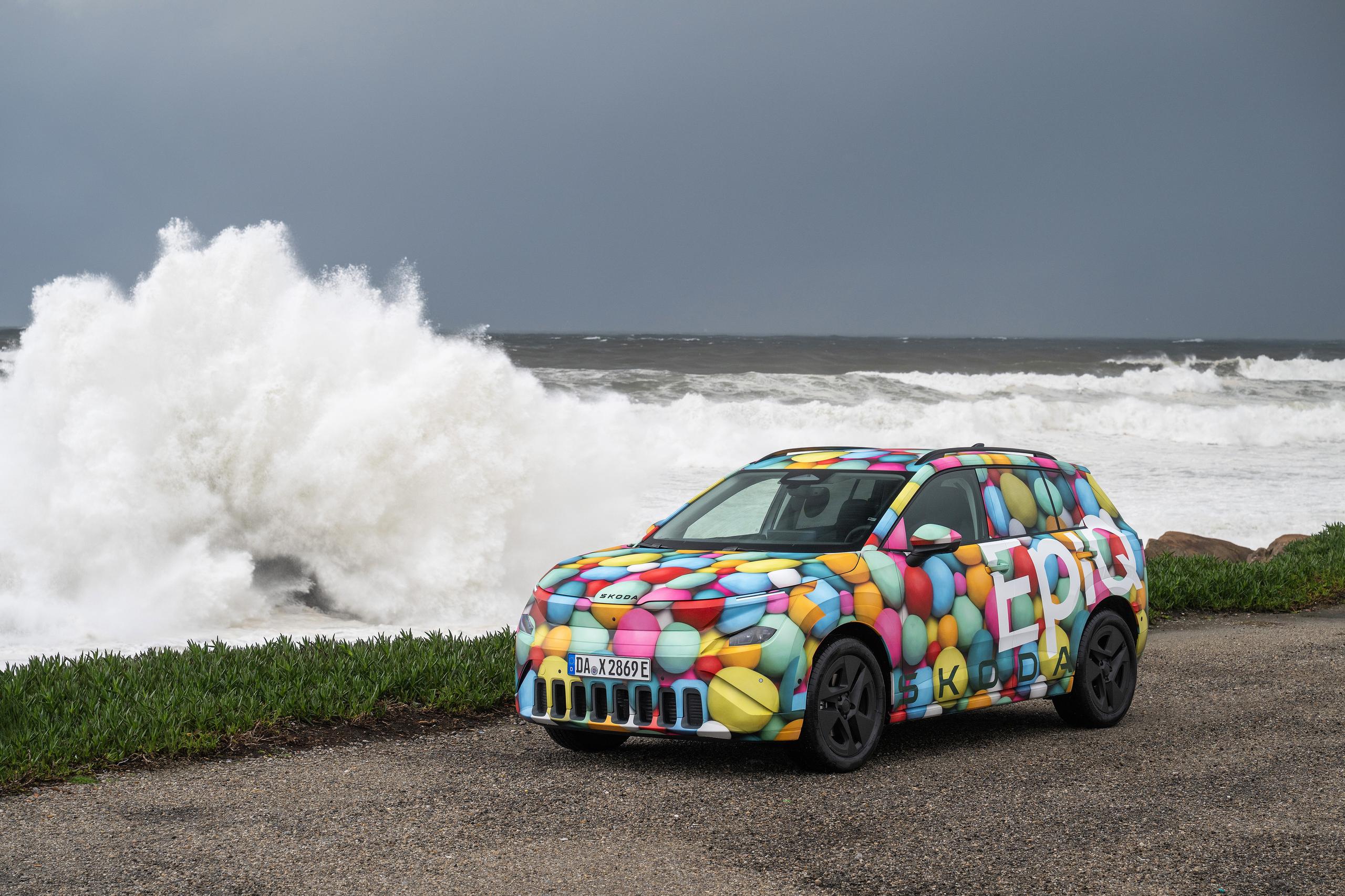 Coming Soon: The new, all-electric Škoda Epiq.