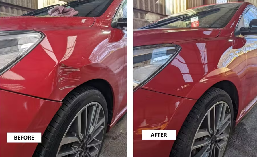 Before and after photos