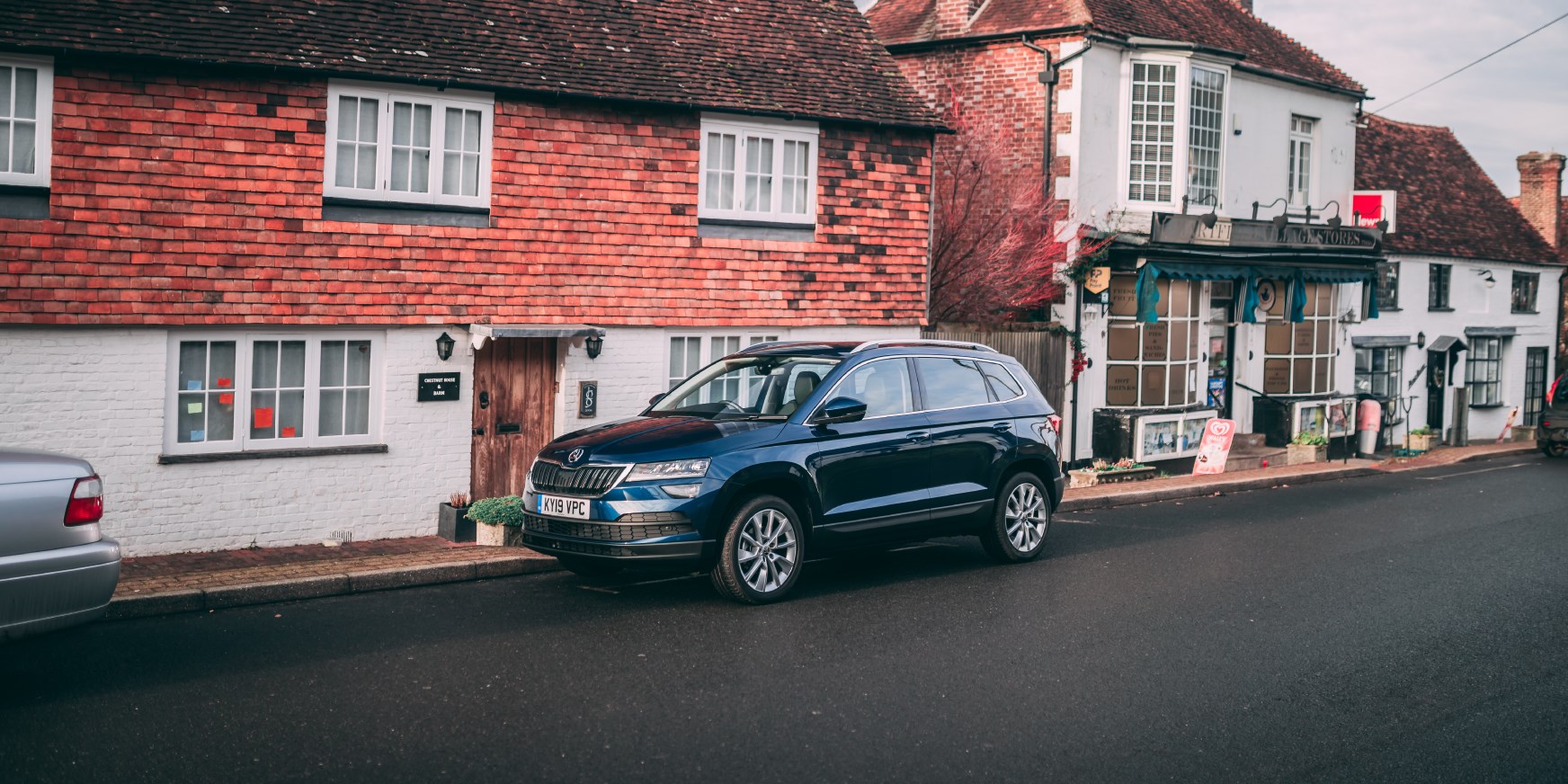 Blue SKODA Vehicle Exterior