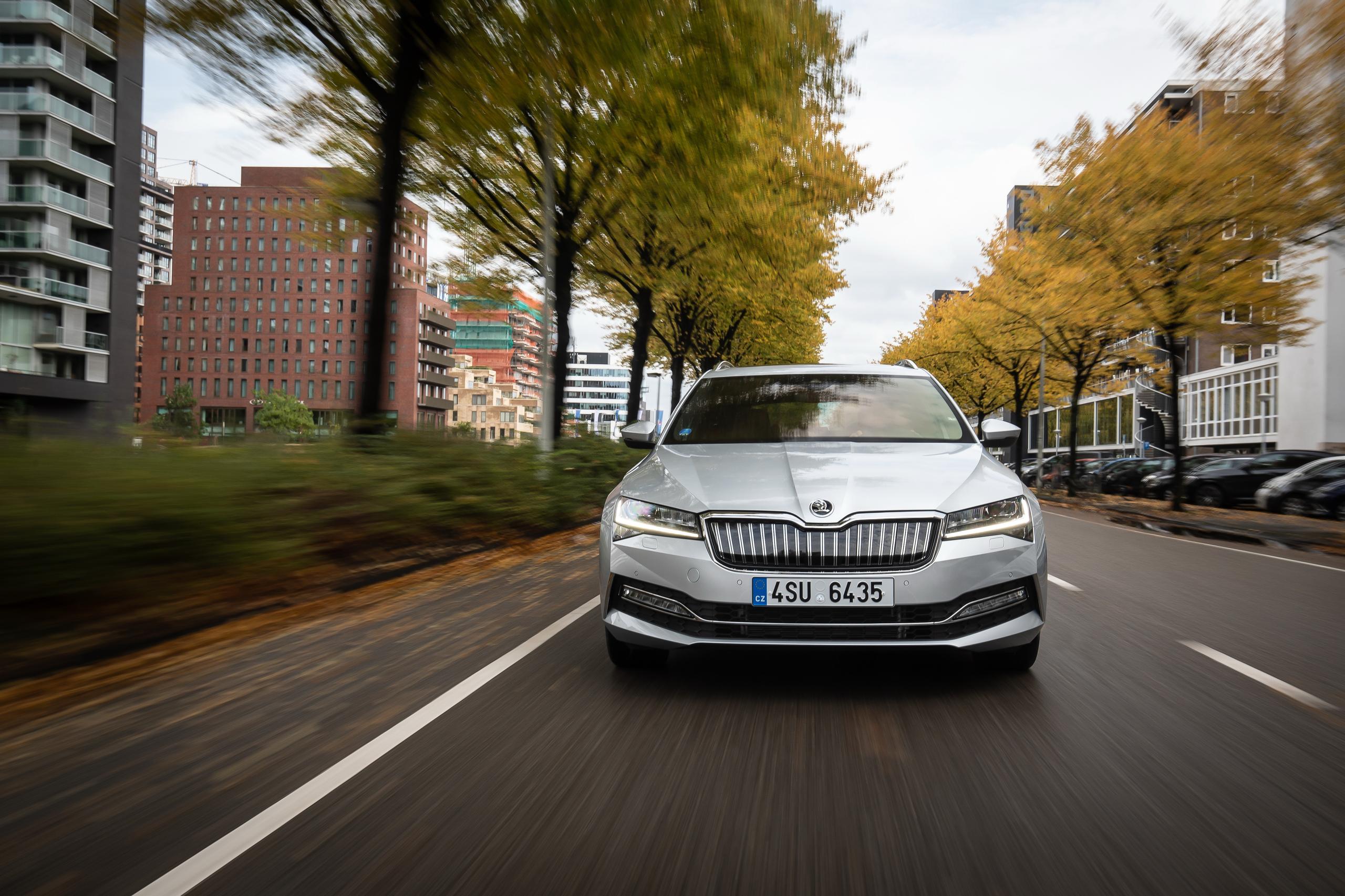 Silver SKODA Superb Estate