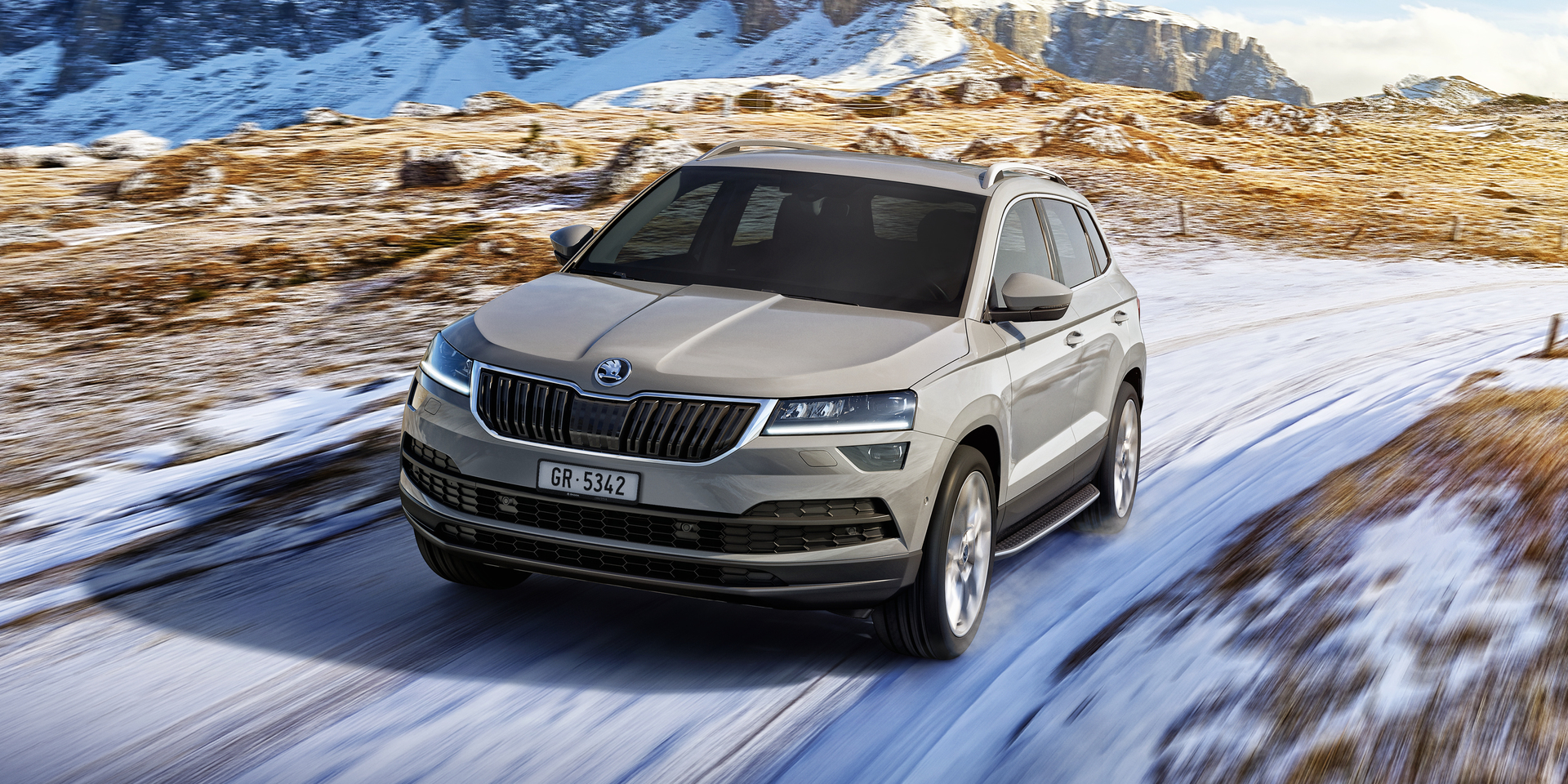Skoda Karoq on the road