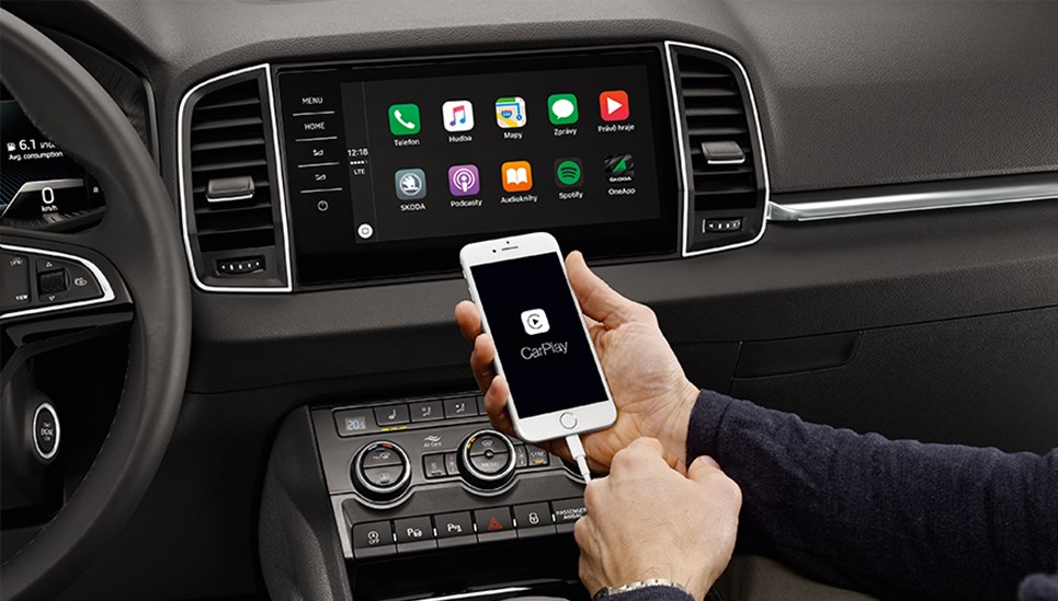 Skoda Koroq interior display
