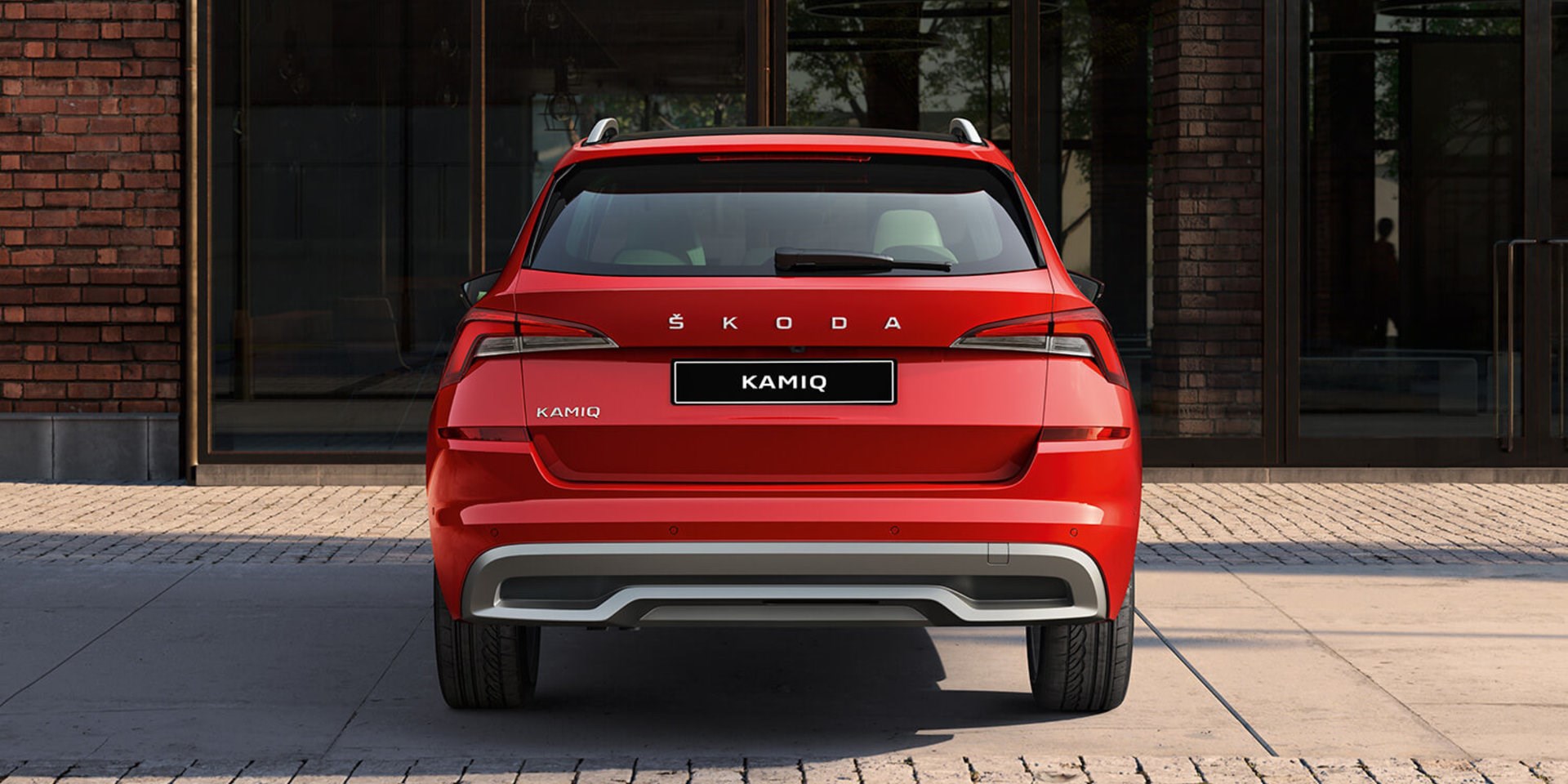 Red Kamiq rear