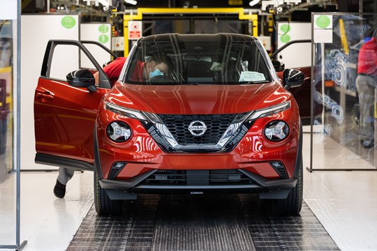 Nissan Sunderland restarts vehicle production