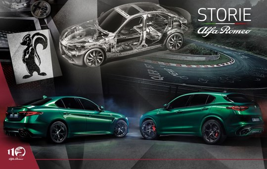 “Storie Alfa Romeo” Giulia and Stelvio Express 110 Years of Italian Excellence