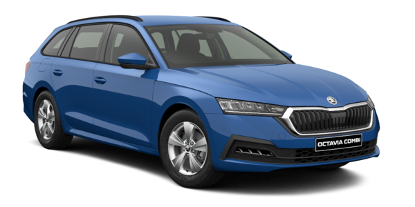 Blue SKODA Octavia Estate