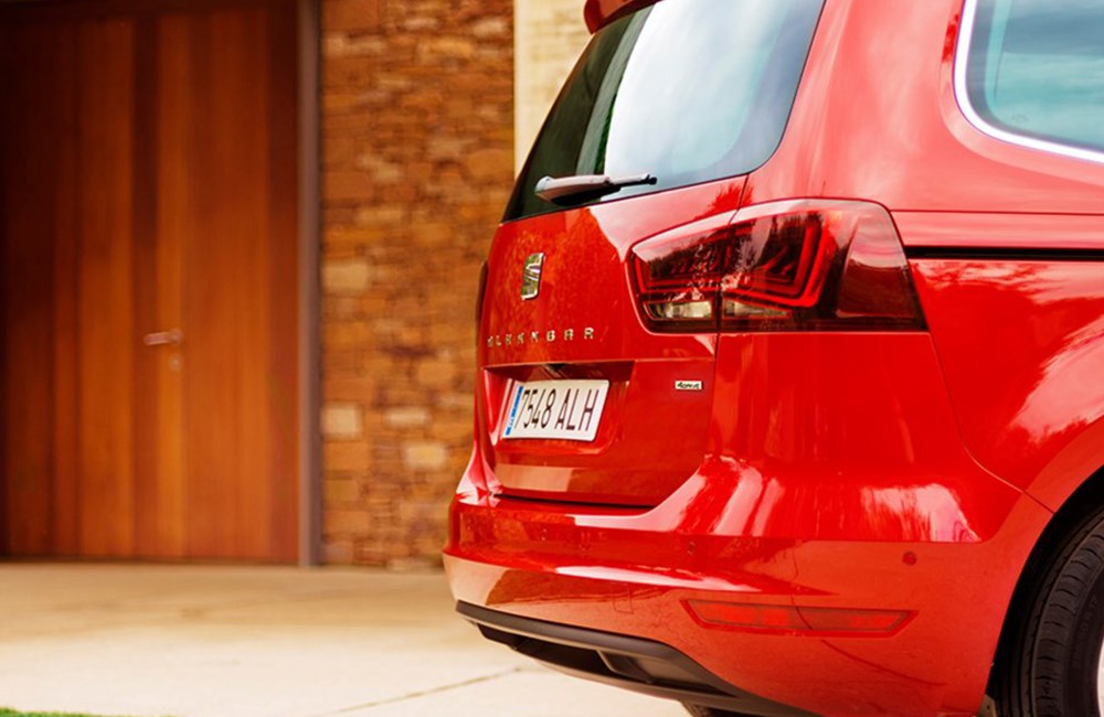 Red SEAT Rear View