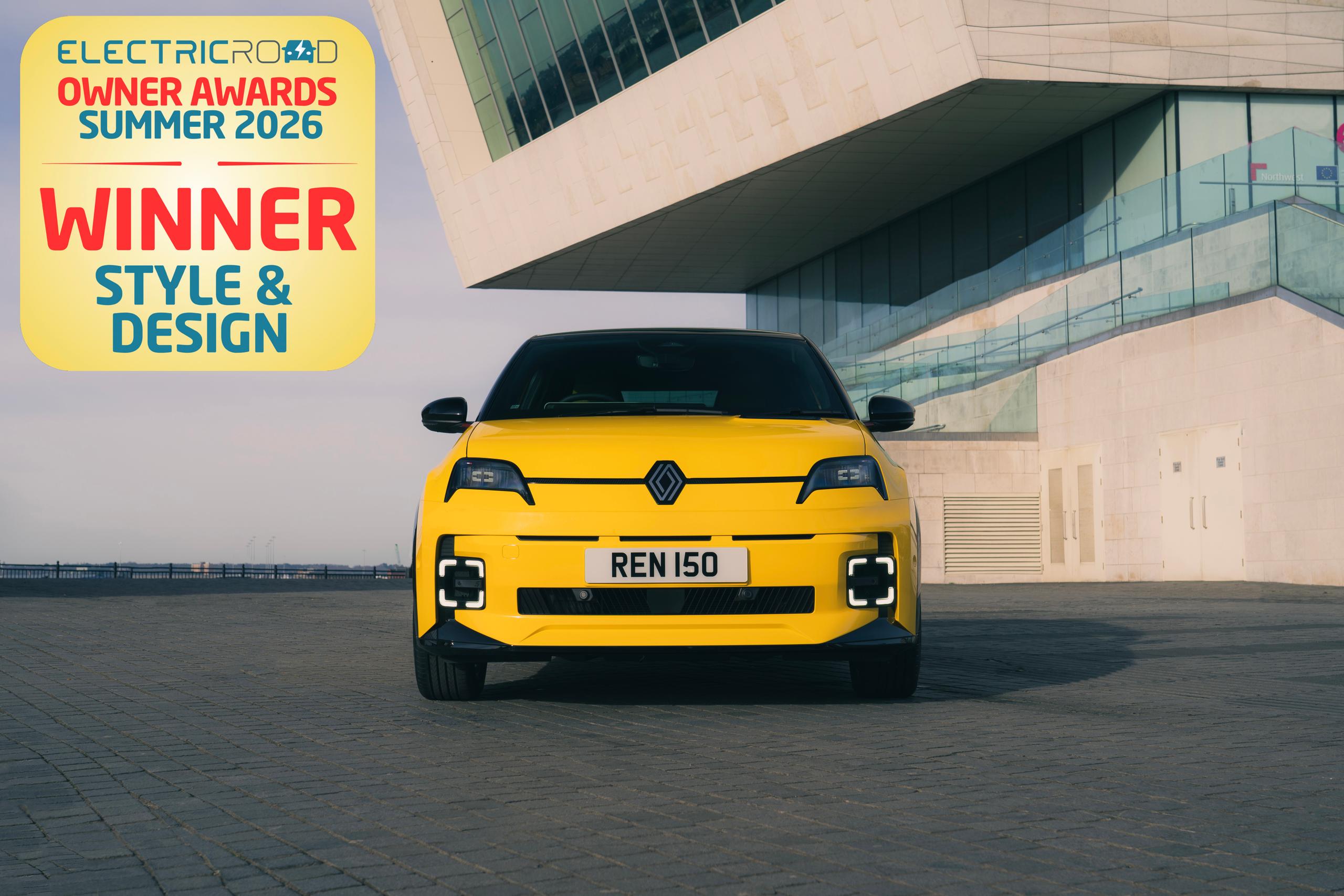 RENAULT 5 E-TECH ELECTRIC WINS OVER UK DRIVERS TO TAKE TOP ‘STYLE & DESIGN’ HONOUR IN ELECTRIC ROAD UK EV OWNERS POLL AWARDS