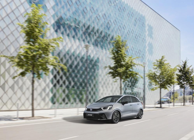 Grey Honda Jazz Hybrid
