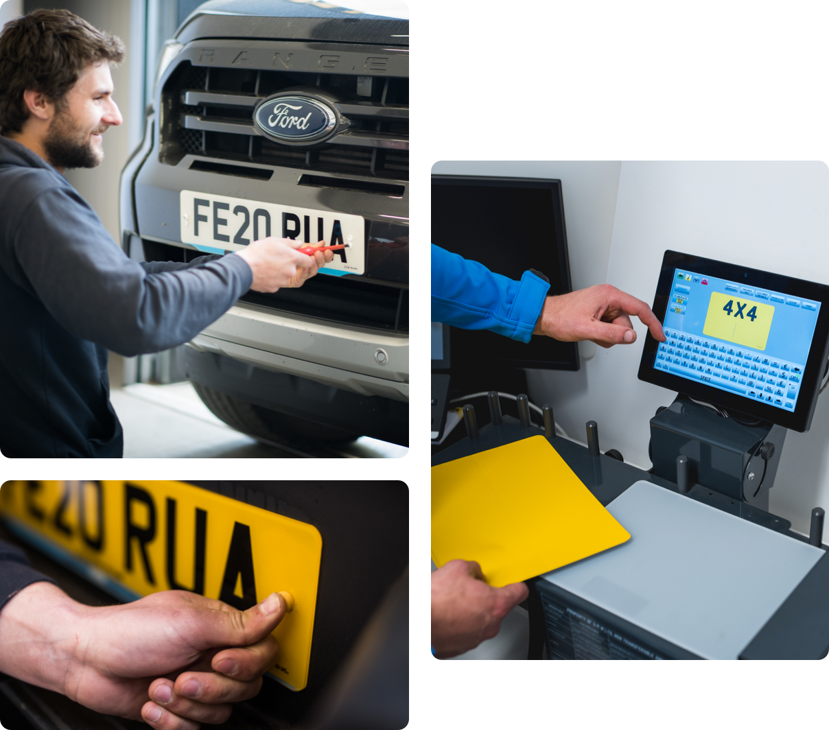 Numberplates being added