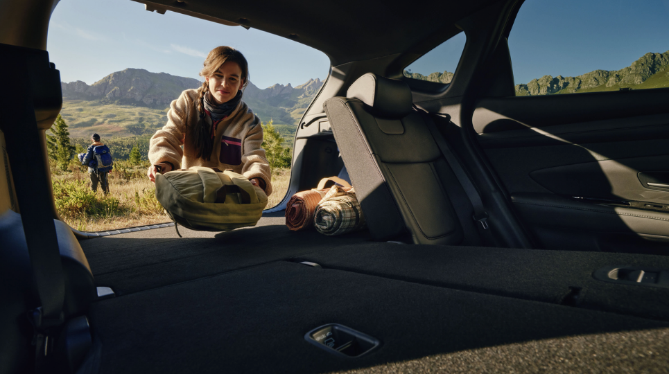 Interior boot space of Hyundai Tucson