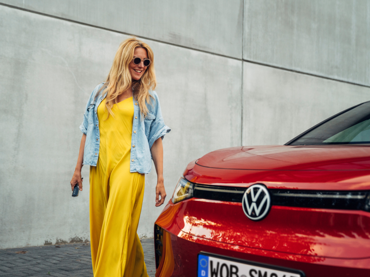 Red Volkswagen ID.4 Bonnet