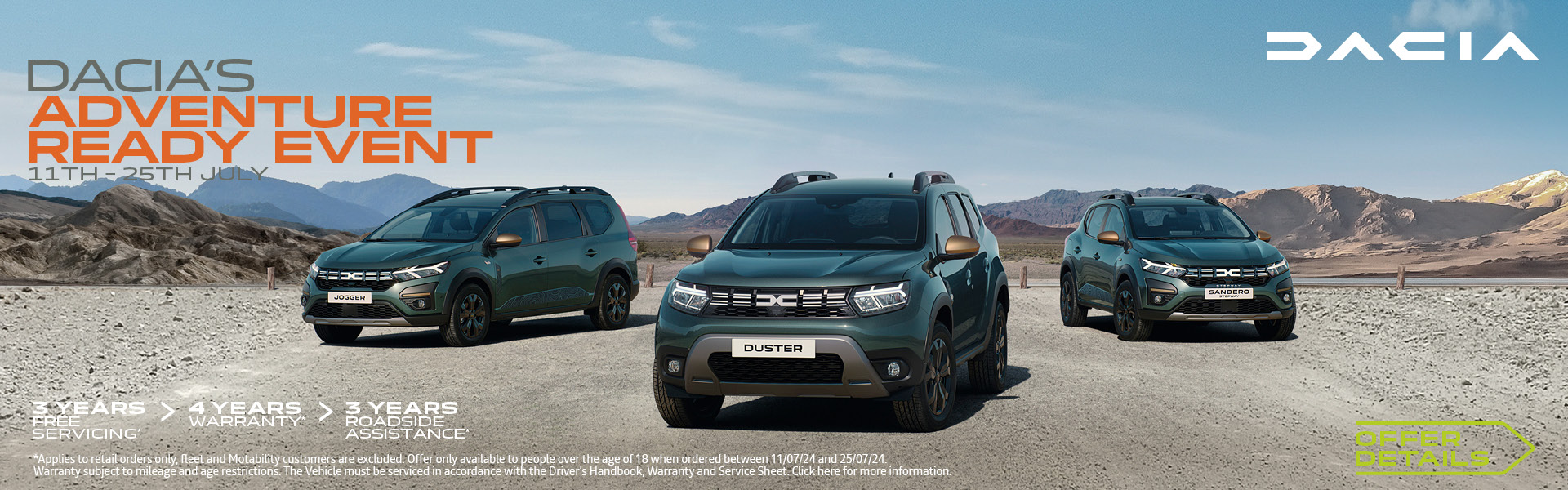 New and Used Dacia Car Dealer Gravells Kidwelly SA17 4TF 01554 890436