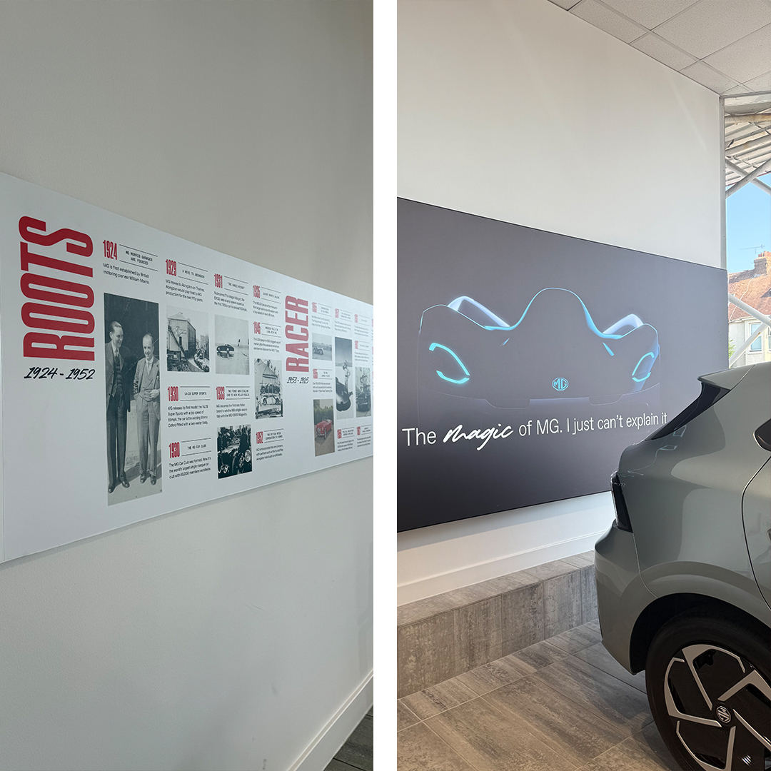 Dinnages MG Worthing showroom