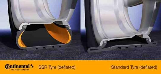 Run Flat Tyre Comparison Image