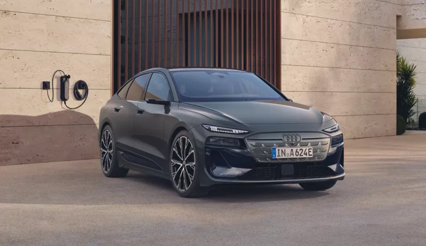 Electric Audi Front Side View
