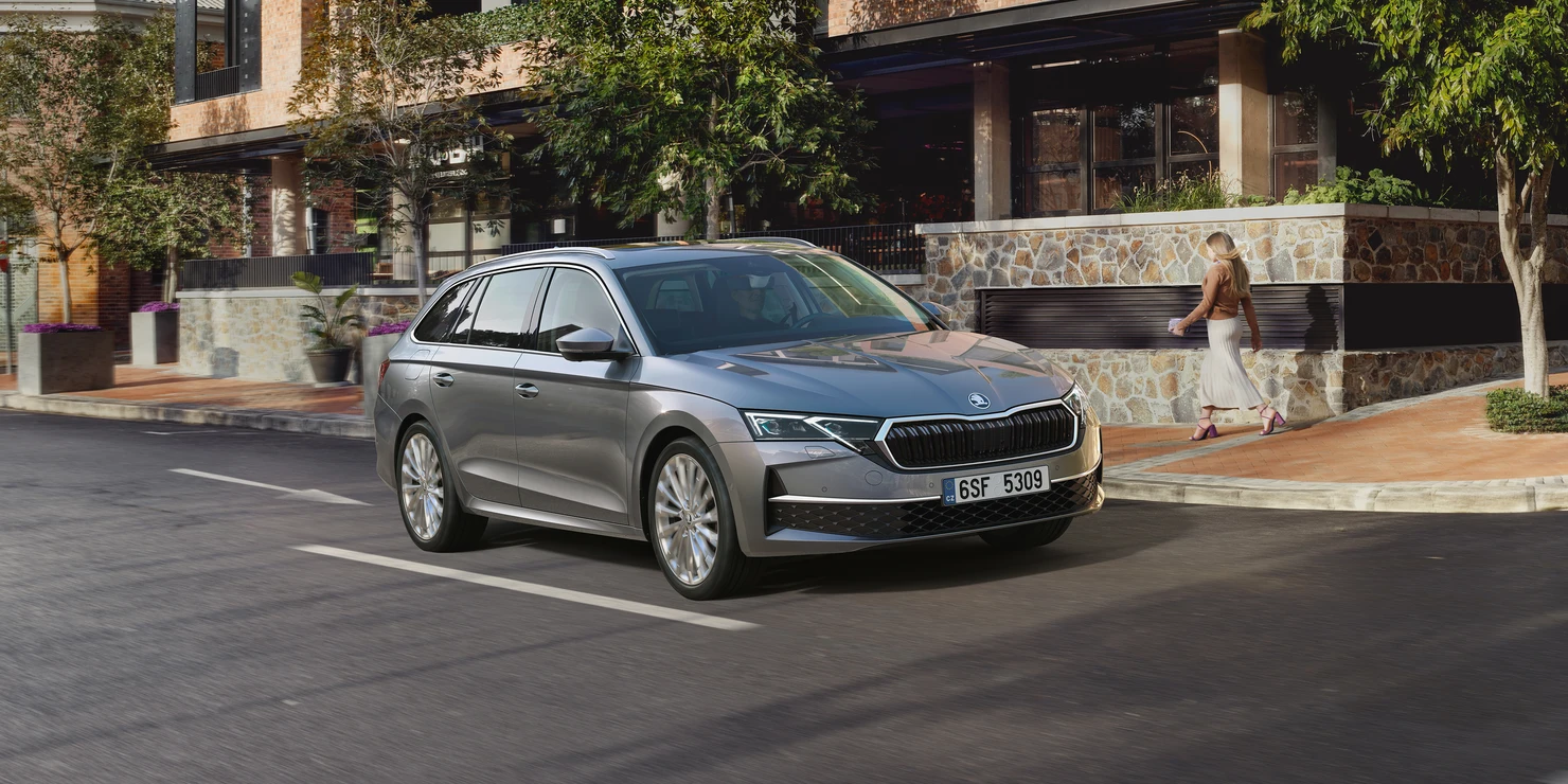 Silver Octavia Estate Exterior
