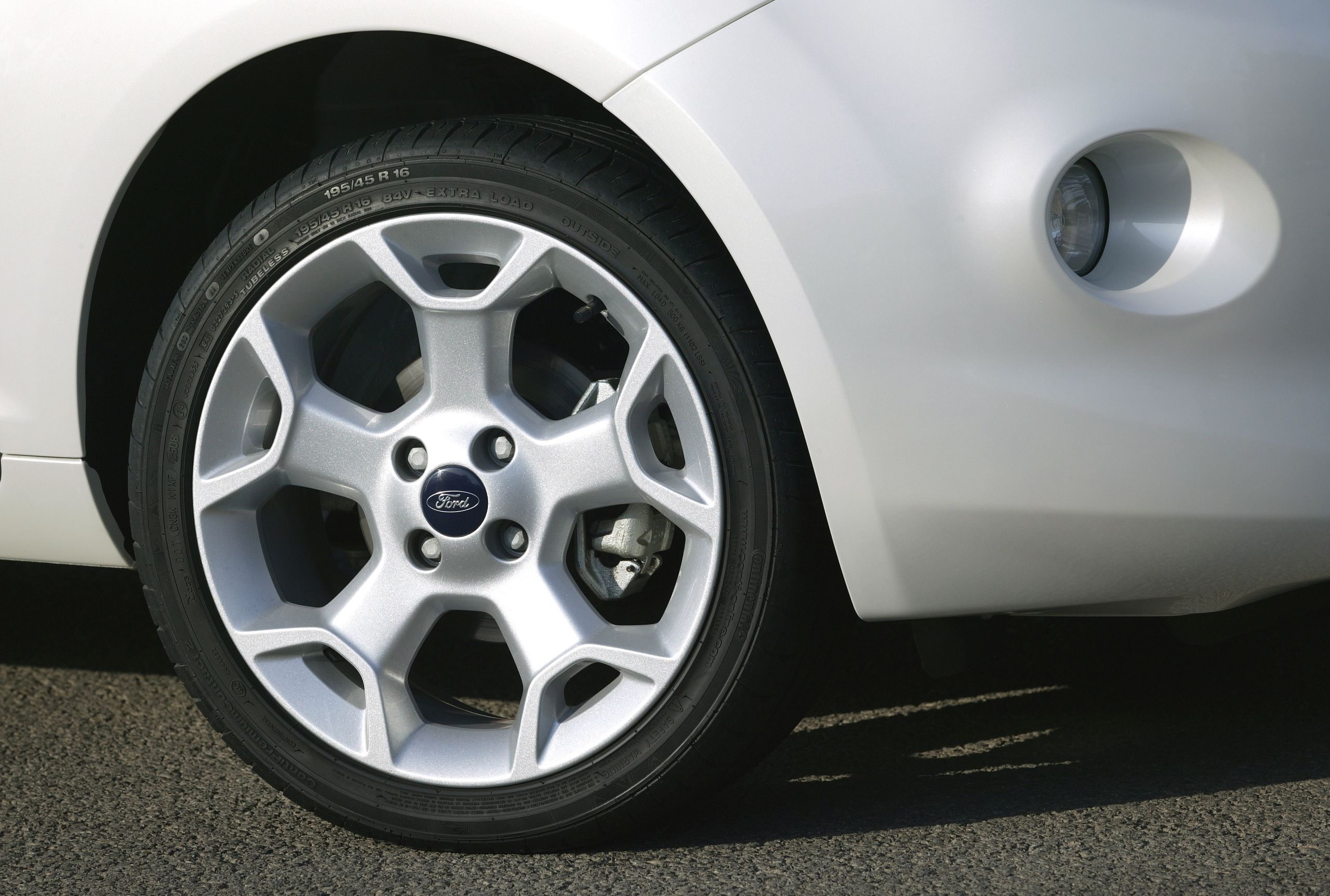 Close up of a car tyre