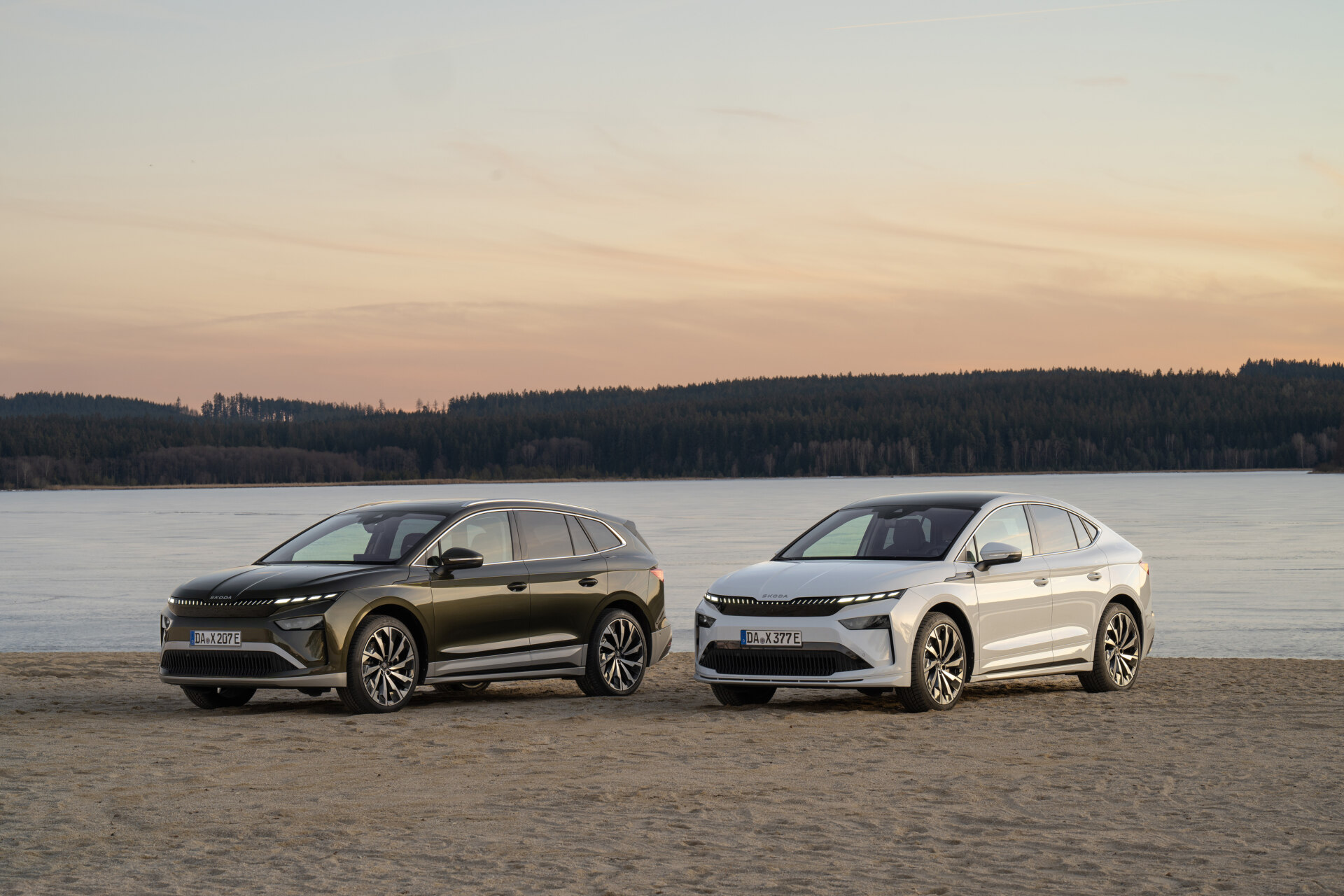 SKODA Enyaq Front Side View