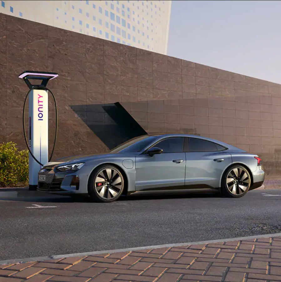 Audi Vehicle Charging Via IONITY Charger