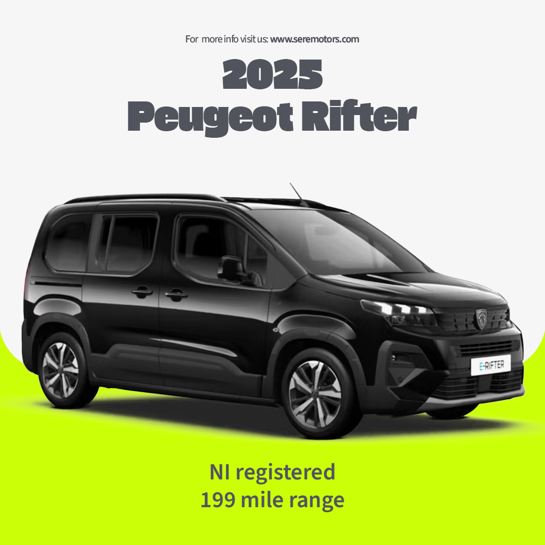 NI Registered 2025 Peugeot Rifter with 199 miles range
