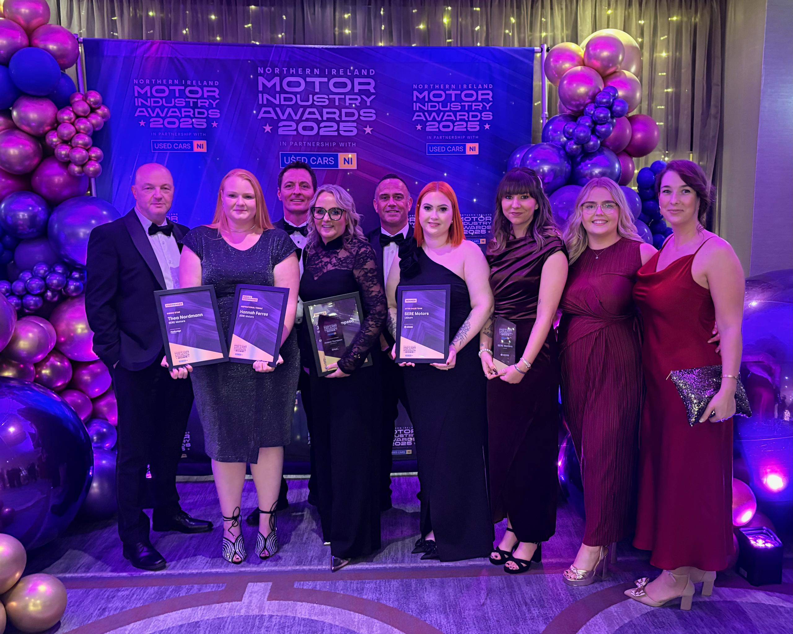 SERE Motors Team at NI Motor Industry Awards 2025