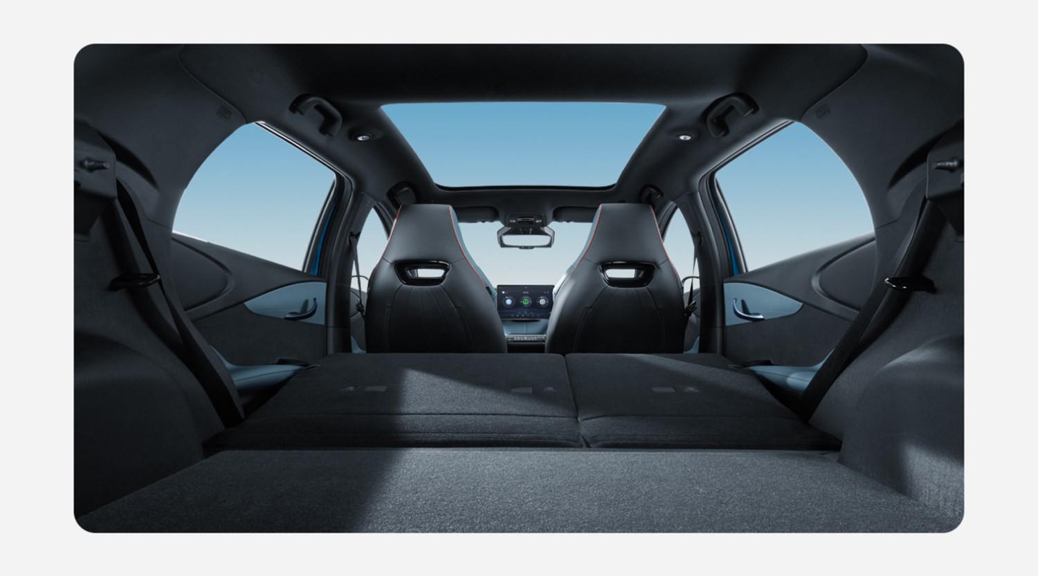backseat down BYD Dolphin interior
