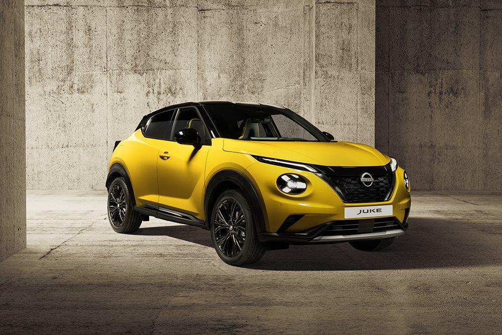 Yellow Nissan Juke