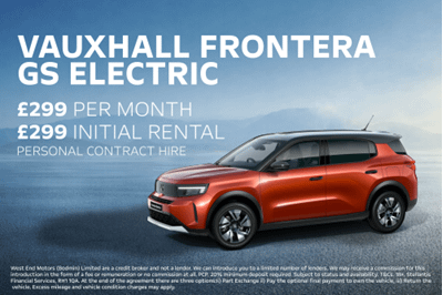 NEW FRONTERA GS ELECTRIC PERSONAL CONTRACT HIRE 