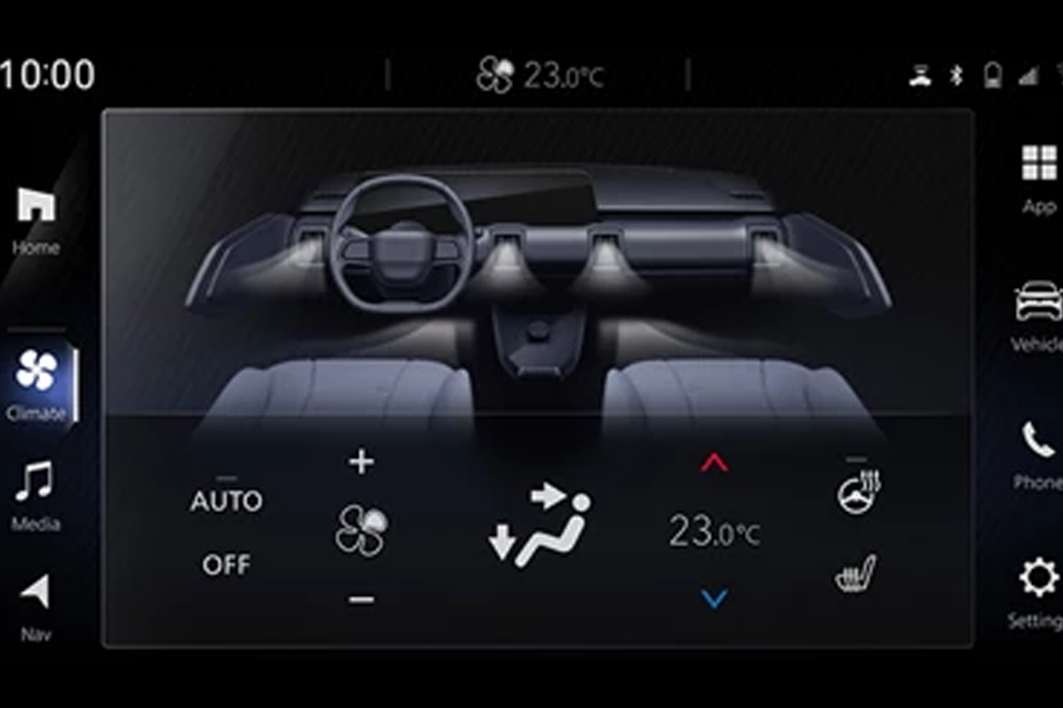 picture of climate control panel in new e-VITARA