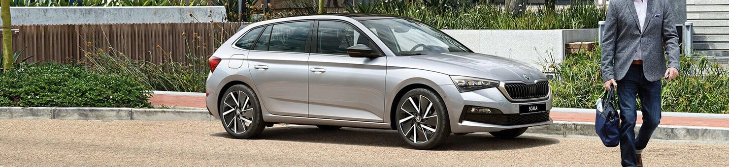 Skoda Scala parked