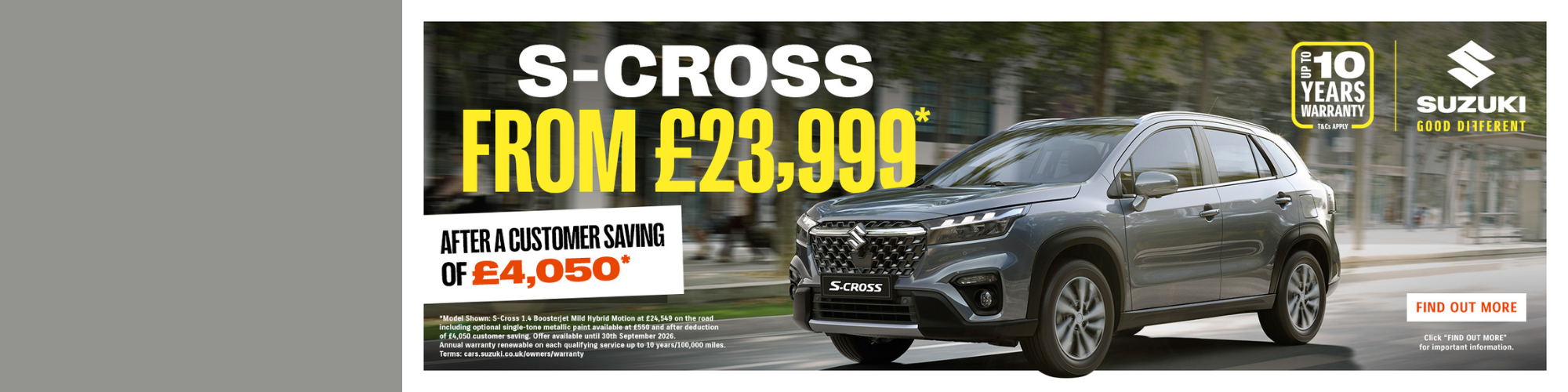 Grey Suzuki S-Cross
