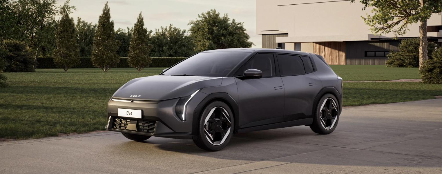 Kia EV4 In Grey Exterior Side View