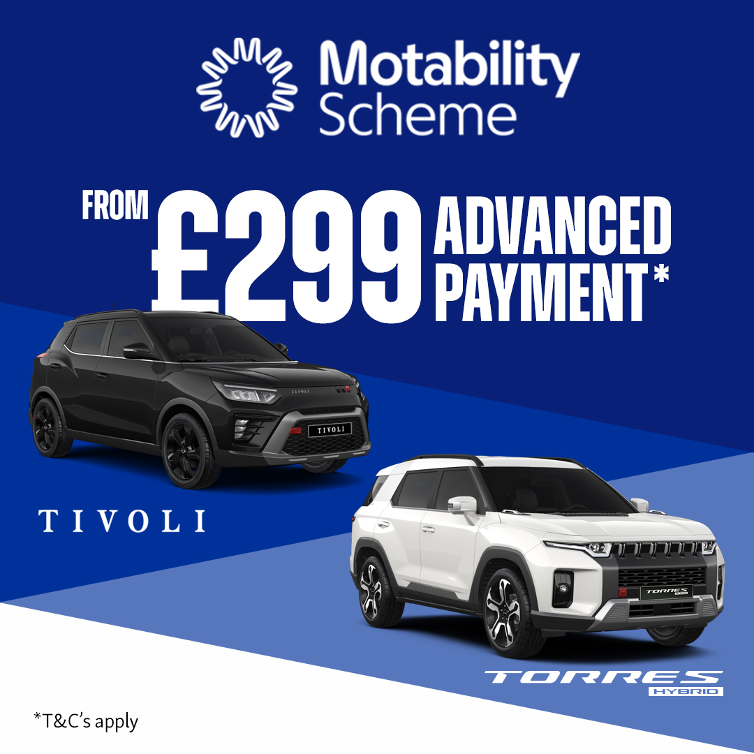 KGM Q4 2026 Motability from £299 advanced payment