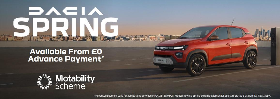 Dacia Spring Motability offer