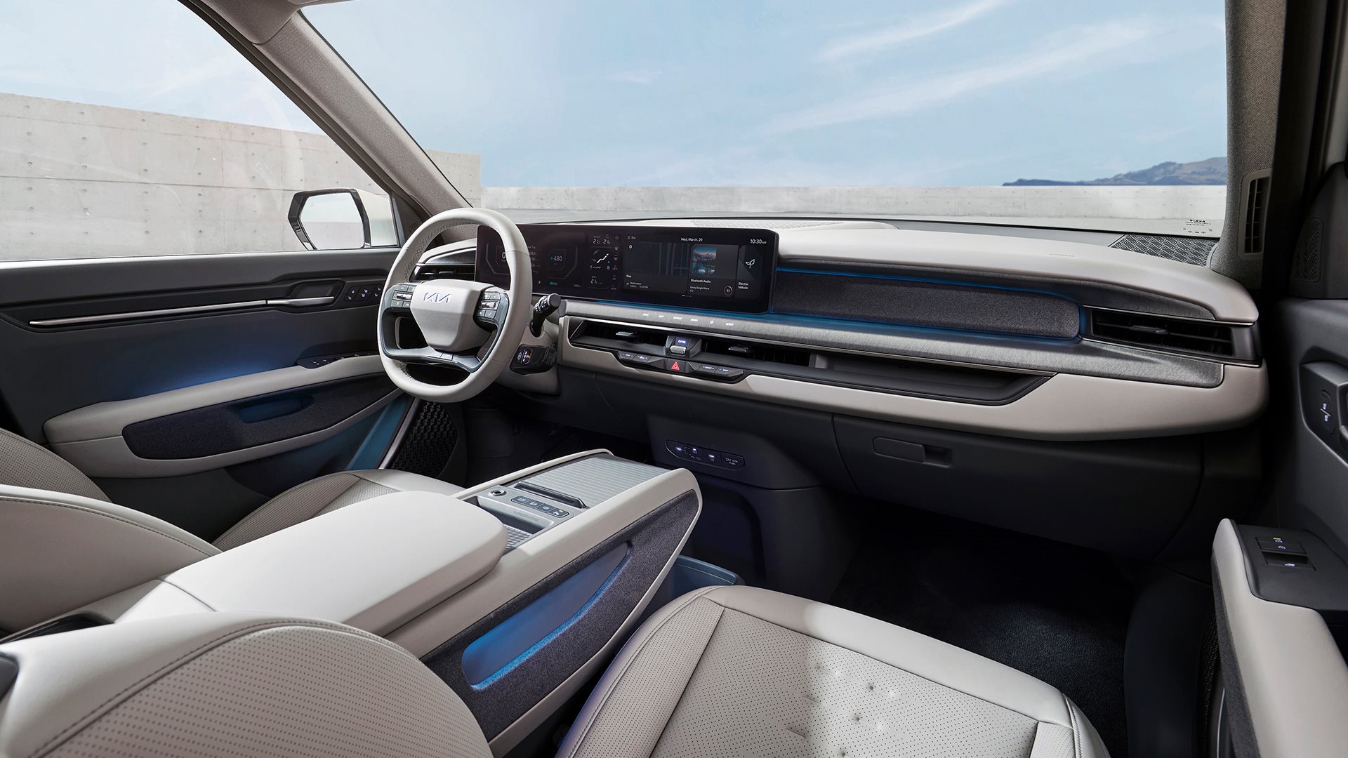 Inside of Kia EV9