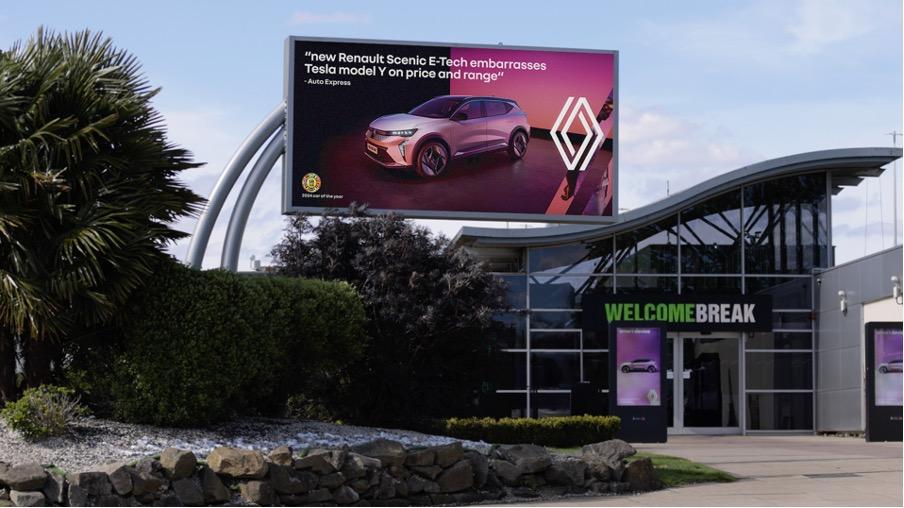 The Renault Scenic E-Tech 100% Electric Takes on Tesla at London Charging Stations